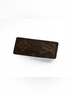 Upcycled Louis Vuitton Brown Monogram Money Clip